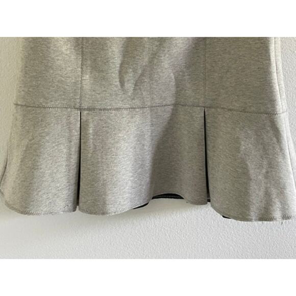 Madewell Gray Knit Skater Pleated Skirt New - Picture 3 of 8